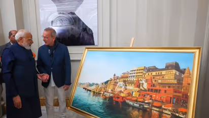 Prime Minister Narendra Modi appreciated Italian Painter Giampaolo Tomassetti (Photo/X@narendramodi)
