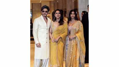 SRK with Gauri Khan and Suhana Khan (File photo/ANI)