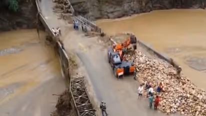 An inter-ministerial central team visited flood-affected areas of Arunachal Pradesh (Photo/ANI)