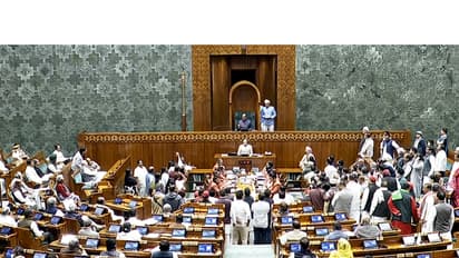 Opposition MPs create ruckus in Lok Sabha during the winter session of Parliament (Photo/SansadTV)
