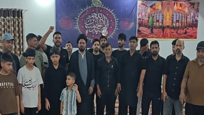 Shia community pay tribute to Ayatollah Khamenei in Ramban (Photo/ANI)