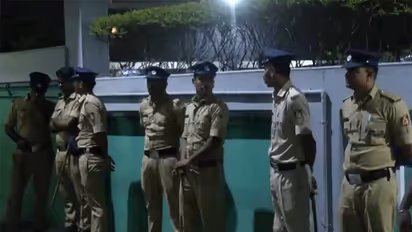 Police outside the hospital (Photo/ANI)