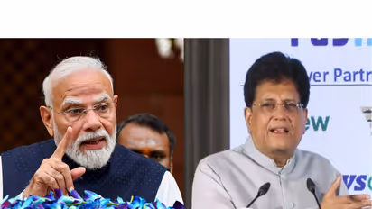 Prime Minister Narendra Modi and Union Minister Piyush Goyal. (Photo/ANI)