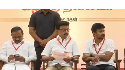 DMK Chief MK Stalin and Tamil Nadu LoP Udhayanidhi Stalin (Photo/ANI)