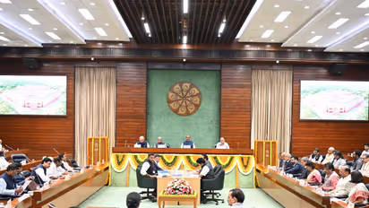 Lok Sabha speaker Om Birla holds high-level briefing meeting to review preparations for the 69th Commonwealth Parliamentary Conference (Photo/Lok Sabha Secretariat)