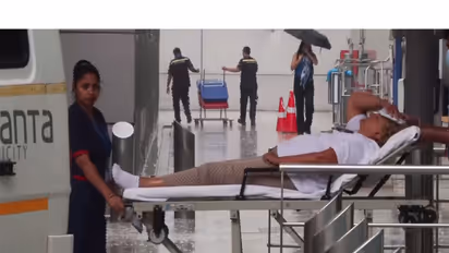 Passengers taken for medical evaluation from Delhi Airport (Photo/ANI)