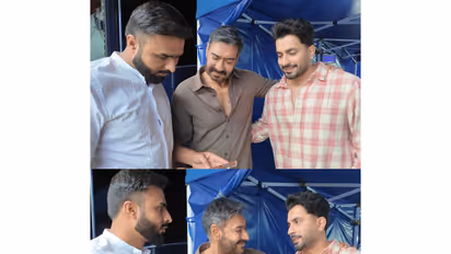 Sunny Singh with Ajay Devgn (Photo/Instagram@mesunnysingh)