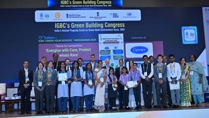 Jivraj na Muvada Primary School receives National ‘Green School Award 2025’ (Photo/ Gujarat CMO)