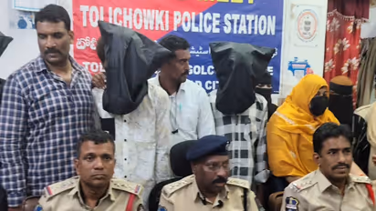 Accused apprehended by Tolichowki police (Photo/ANI)