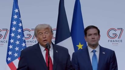 US President Donald Trump addresses press conference on the sidelines of G7 Summit (Photo/X/@WhiteHouse)