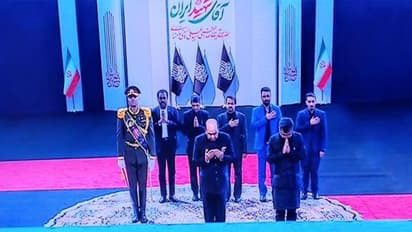 Minister of state for external affairs Pabitra Margherita and Bihar Governor Lieutenant General (Retired) Syed Ata Hasnain represented India at Ayatollah Khamenei's funeral (Photo: x/@Iran_in_India)