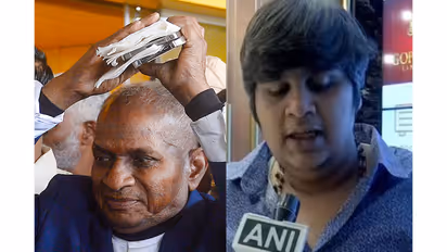 Maestro Ilaiyaraaja and director Karthik Subbaraj (Photo/ANI)