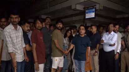 Gujarat Deputy CM Harsh Sanghavi meets flood-affected families in Surat (Photo/ANI)