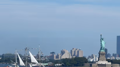 INS Sudarshini participates in US International Naval Review, Sail 4th 250 celebrations (Photo/X@indiannavy)