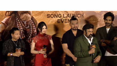 Akhanda 2 attends song trailer in Mumbai (Photo/ANI)