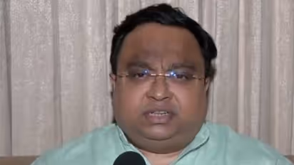 Biju Janata Dal (BJD) MP Sasmit Patra (Photo/ANI)