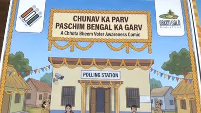 Chhota Bheem comics designed to educate and raise voter awareness ahead of the West Bengal Assembly elections (Photo/ANI)