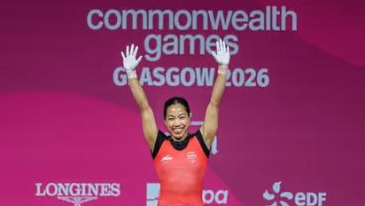 Mirabai Chanu celebrating (Photo: X/@VPIndia)