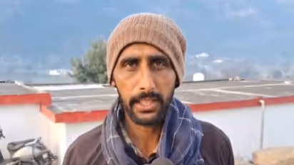 Local who witnessed the retaliation of drones by the Indian Army, Rajouri (Photo/ANI)