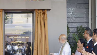 Home minister Amit shah inaugurating Max Smart Super Speciality Hospital in Saket (Photo/X/@gupta_rekha)