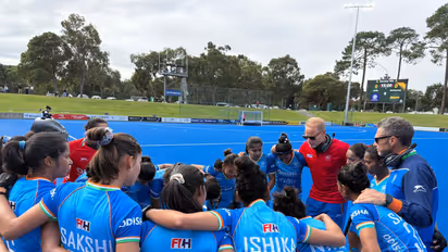 Indian Women’s Hockey Team in hurdle (Photo: Hockey India)