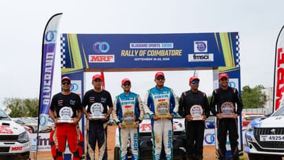 Dean Macarenhas wins Round 2 of INRC 2026 in Coimbatore (Photo: INRC)