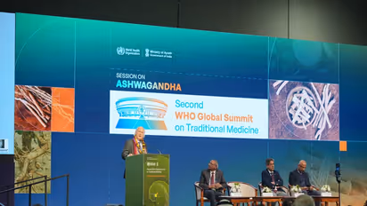 A visual from WHO Global Summit on Traditional Medicine (Photo/AYUSH Ministry)