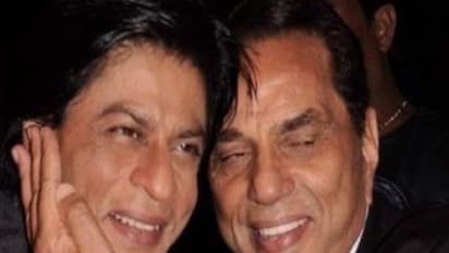 Shah Rukh Khan, Dharmendra (Image source: X/ @iamsrk)
