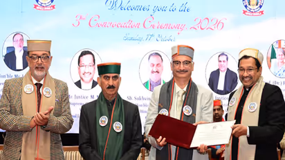 Himachal Pradesh Chief Minister Thakur Sukhvinder Singh Sukhu at NLU Convocation (Photo/Release)