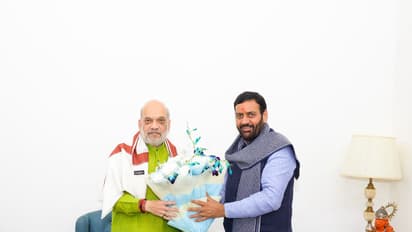 Haryana CM Nayab Saini meets Amit Shah (Photo/ X @NayabSainiBJP)hoto/