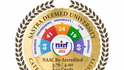 An official logo of SASTRA University (Photo: x/@SastraUniv)