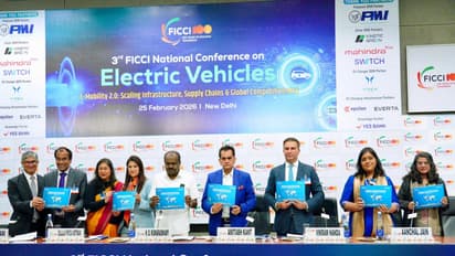 Union Minister H D Kumaraswamy at the 3rd FICCI National Conference on Electric Vehicles (Photo/@hd_kumaraswamy)
