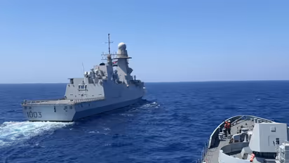 INS Trishul concludes Alexandria port call (Photo/X@indiannavy)