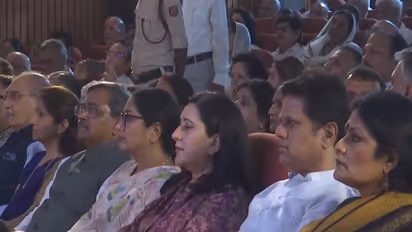 Delhi CM Rekha Gupta listens to Mann Ki Baat programme (Photo/ANI)