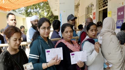 Electors queing up to vote with their ID (Photo/ANI)