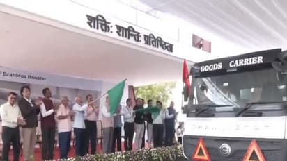 BrahMos Aerospace and Solar Industries India Ltd flagged off the 100th indigenous booster (Photo/ANI)