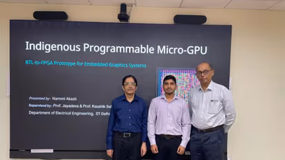 IIT Delhi researchers Jayadeva, M.Tech student Nammi Akash, Kaushik Saha (Photo/IIT Delhi)