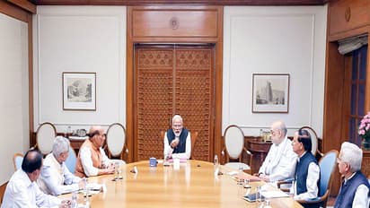 File Photo of Prime Minister Narendra Modi during CCS meeting (Photo/ANI)