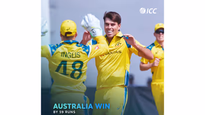 Australia clinched 59-run win over Zimbabwe in 1st ODI. (Photo: X/@ICC)