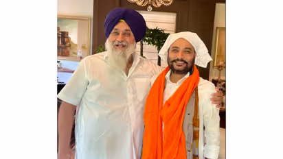 Sukhbir Singh Badal with Raminder Singh Awla (Photo:X/ @officeofssbadal)