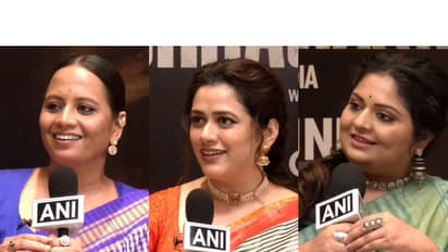 Smita Tambe, Girija Oak, Esha Dey (Photo/ANI)