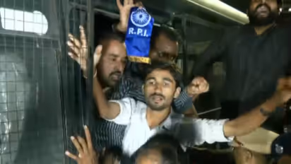 Police detains several ABVP workers (Photo/ANI)