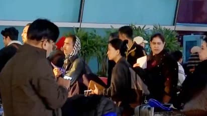 Passengers standing in queue inside the Indira Gandhi International (IGI) Airport in Delhi (File Photo/ANI)