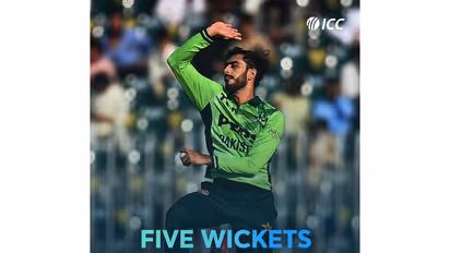 Arafat Minhas. (Photo: @ICC X)