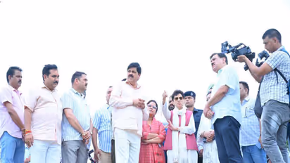 Uttarakhand Congress in-charge Selja Kumari visited parade ground (Photo/ANI)