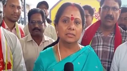 Telangana Jagruthi chief K Kavitha (Photo: ANI)