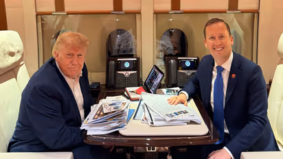 US Ambassador to India, Sergio Gor and US President Donald Trump (Photo: X@USAmbIndia)
