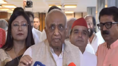 Opposition leaders after walkout (Photo/ANI)