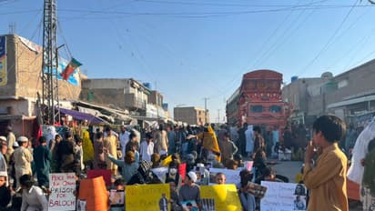 A Baloch protest in Quetta (Photo/@BalochYakjehtiC)