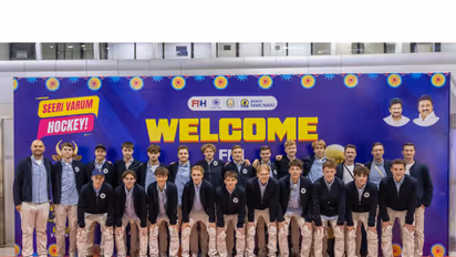 Germany's Junior Hockey Team arriving in Madurai for FIH Hockey Junior World Cup 2025 (Image: HI)